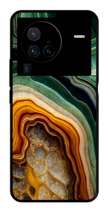 Marble Design Metal Mobile Case for Vivo X80 Pro