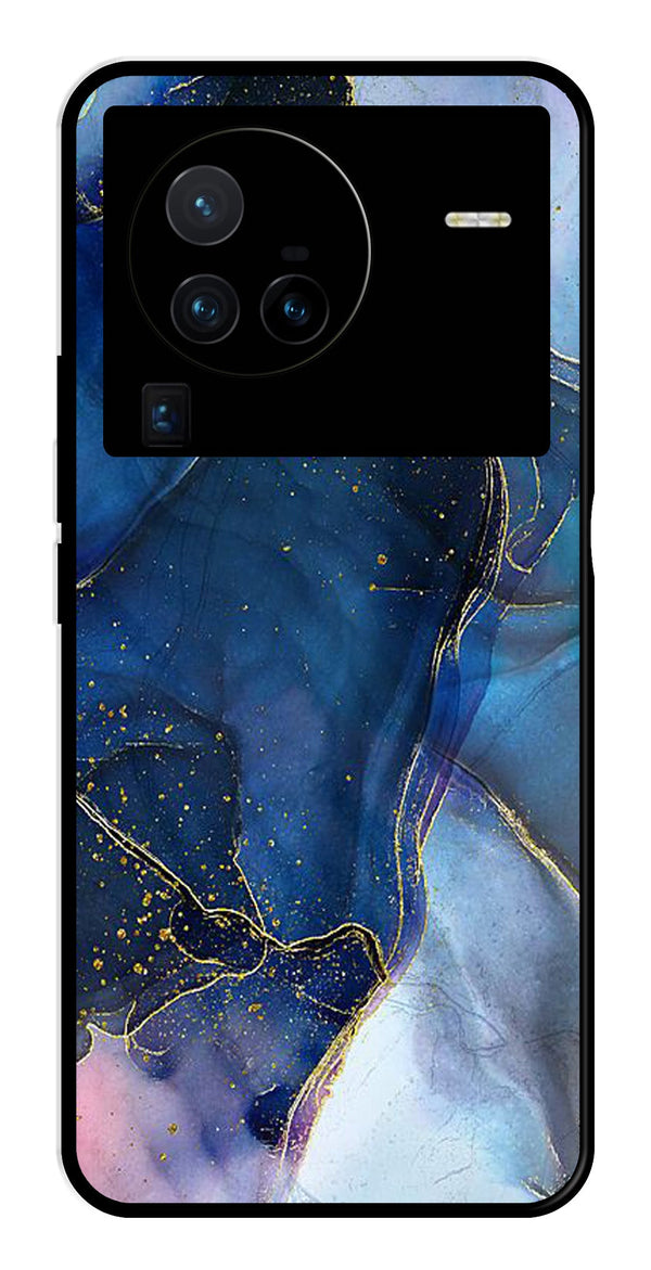 Blue Marble Metal Mobile Case for Vivo X80 Pro   (Design No -34)