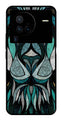 Lion Pattern Metal Mobile Case for Vivo X80 Pro   (Design No -40)
