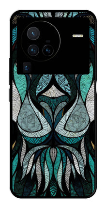 Lion Pattern Metal Mobile Case for Vivo X80 Pro