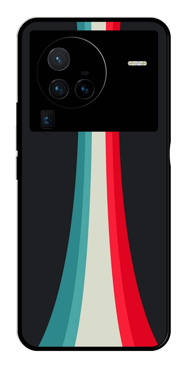 Modern Art Colorful Metal Mobile Case for Vivo X80 Pro   (Design No -48)