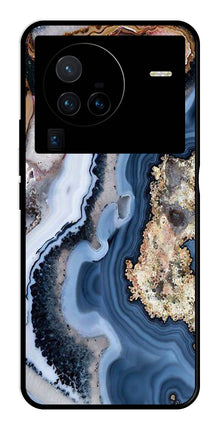 Marble Design Metal Mobile Case for Vivo X80 Pro