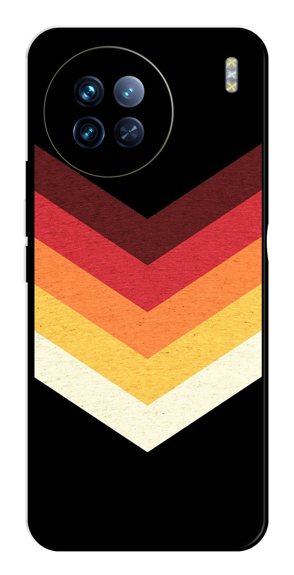 MultiColor Arrow Metal Mobile Case for Vivo X90   (Design No -04)