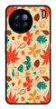 Leafs Design Metal Mobile Case for Vivo X90   (Design No -14)