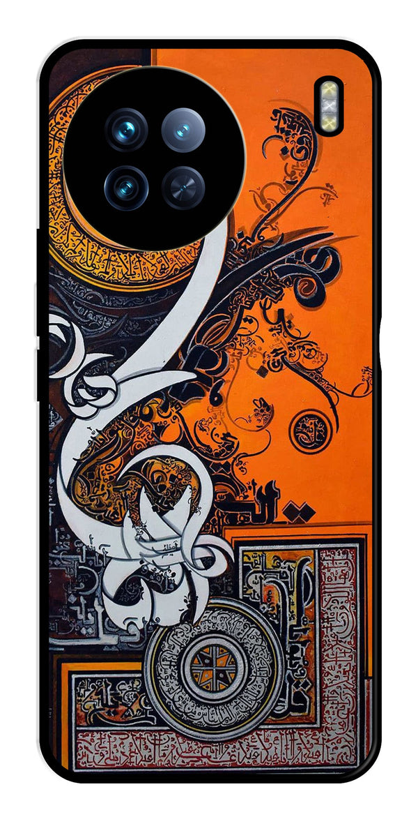 Qalander Art Metal Mobile Case for Vivo X90 Pro   (Design No -16)