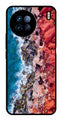 Sea Shore Metal Mobile Case for Vivo X90   (Design No -18)