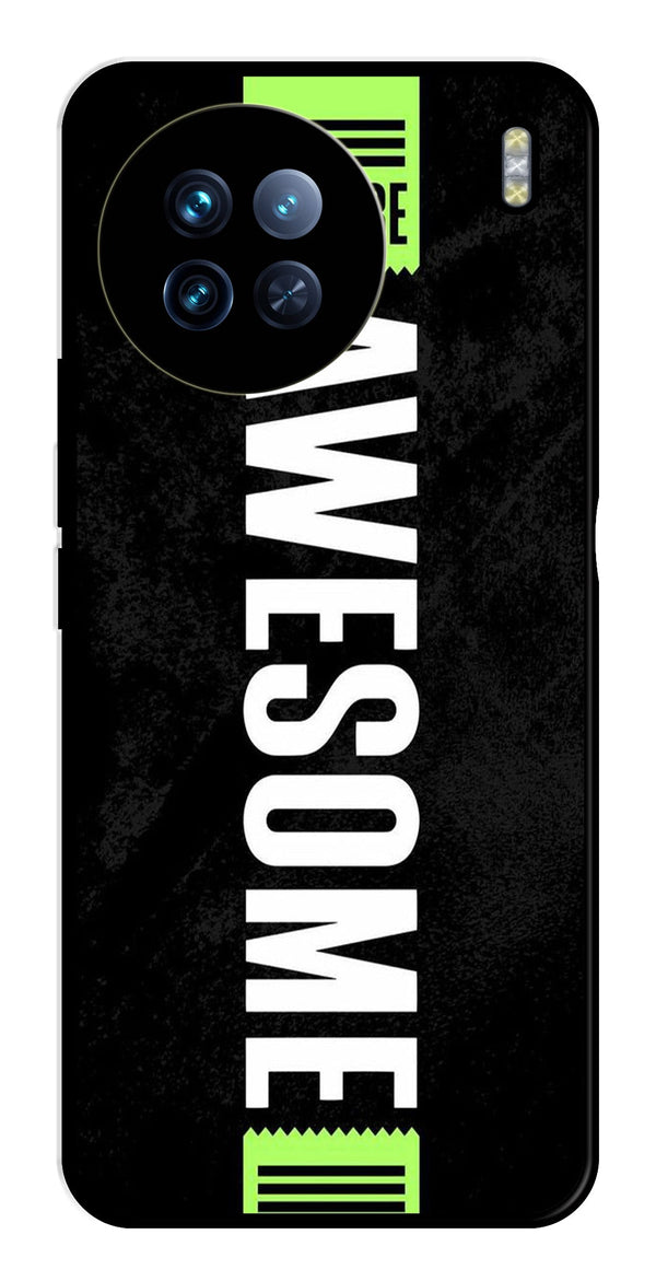 Awesome Metal Mobile Case for Vivo X90   (Design No -33)