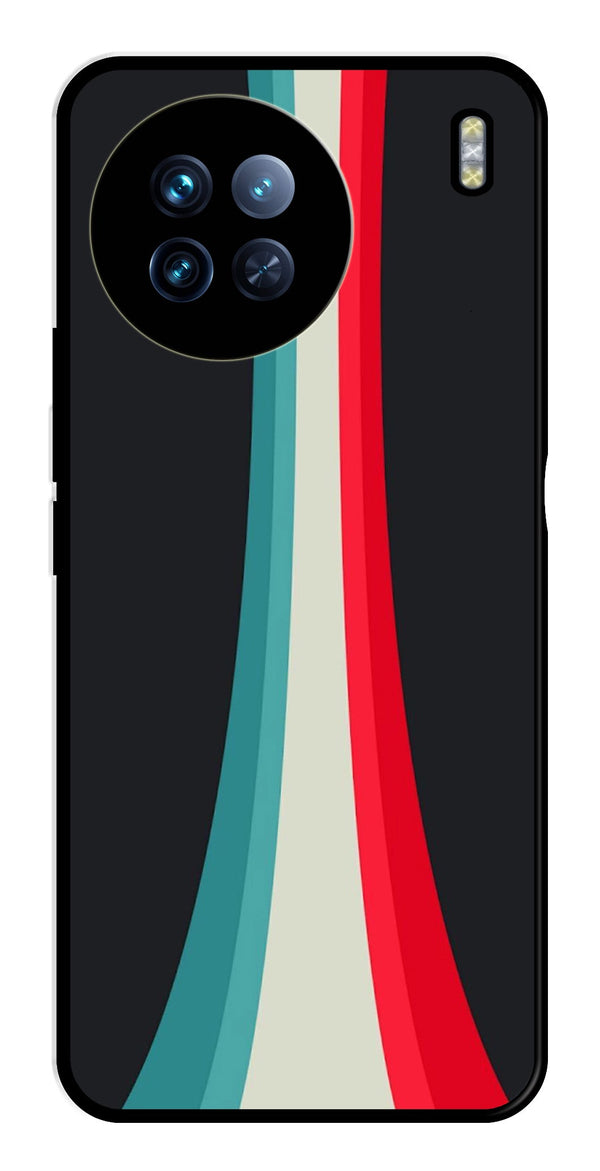 Modern Art Colorful Metal Mobile Case for Vivo X90   (Design No -48)