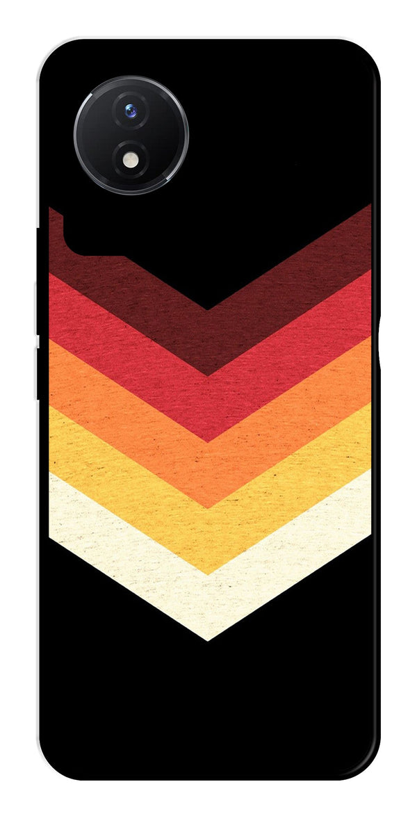 MultiColor Arrow Metal Mobile Case for Vivo Y02   (Design No -04)