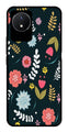 Floral Pattern2 Metal Mobile Case for Vivo Y02   (Design No -12)