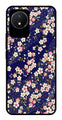 Flower Design Metal Mobile Case for Vivo Y02   (Design No -25)