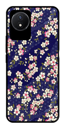 Flower Design Metal Mobile Case for Vivo Y02