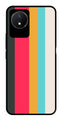 Muted Rainbow Metal Mobile Case for Vivo Y02   (Design No -31)