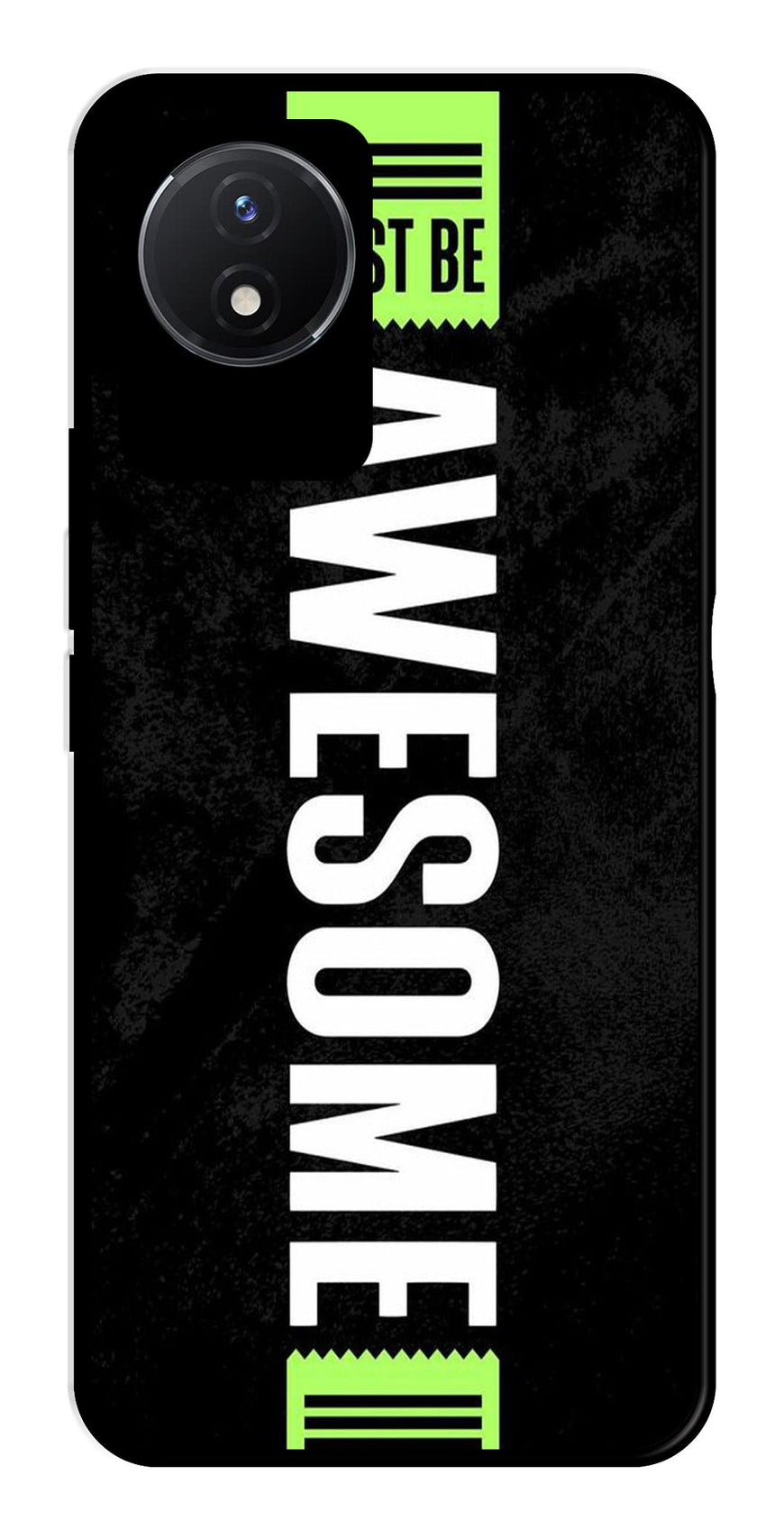 Awesome Metal Mobile Case for Vivo Y02   (Design No -33)