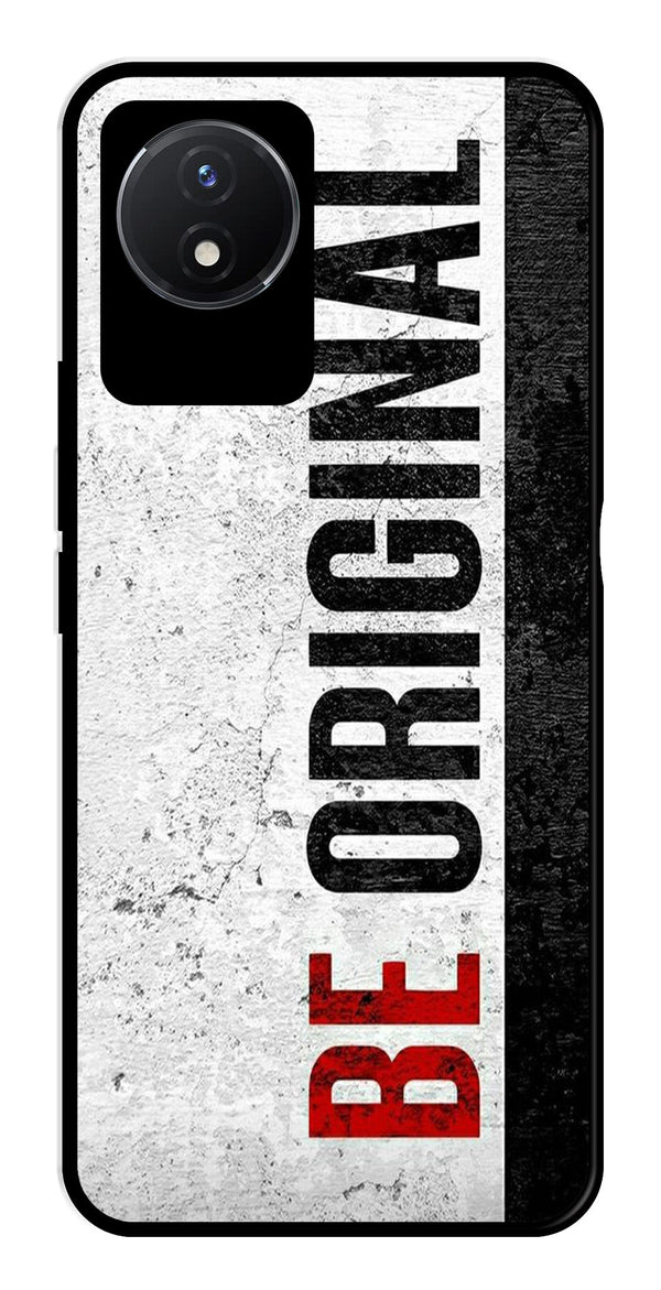Be Original Metal Mobile Case for Vivo Y02   (Design No -38)