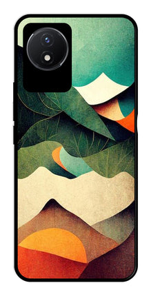 MultiColor Pattern Metal Mobile Case for Vivo Y02