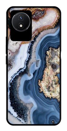 Marble Design Metal Mobile Case for Vivo Y02