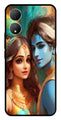 Lord Radha Krishna Metal Mobile Case for Vivo Y100   (Design No -01)