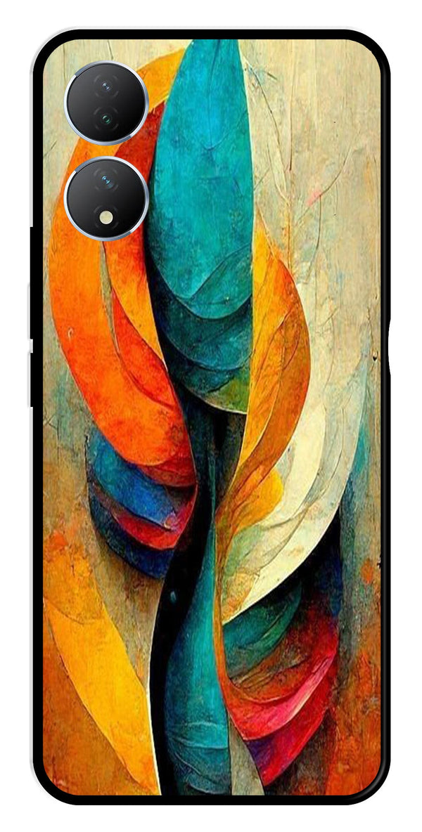 Modern Art Metal Mobile Case for Vivo Y100   (Design No -11)