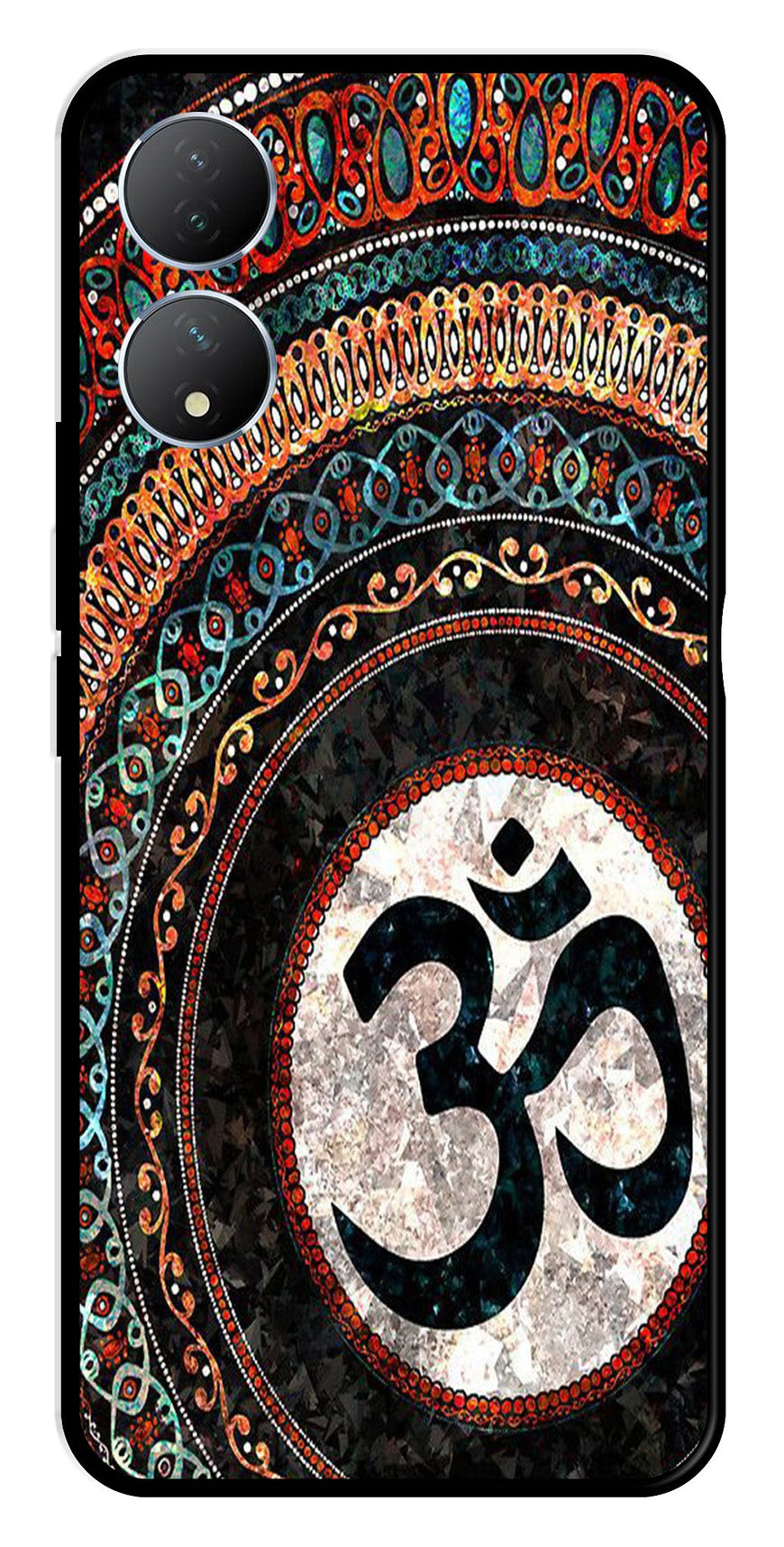 Oum Design Metal Mobile Case for Vivo Y100   (Design No -15)