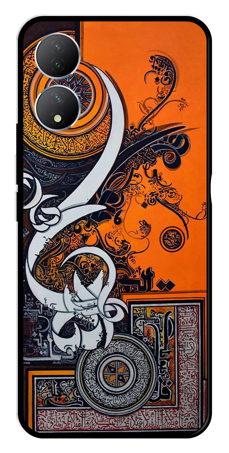 Qalander Art Metal Mobile Case for Vivo Y100   (Design No -16)