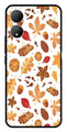 Autumn Leaf Metal Mobile Case for Vivo Y100   (Design No -19)