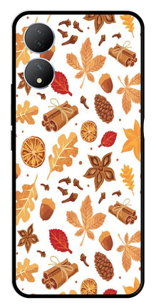 Autumn Leaf Metal Mobile Case for Vivo Y100