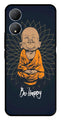 Be Happy Metal Mobile Case for Vivo Y100   (Design No -27)