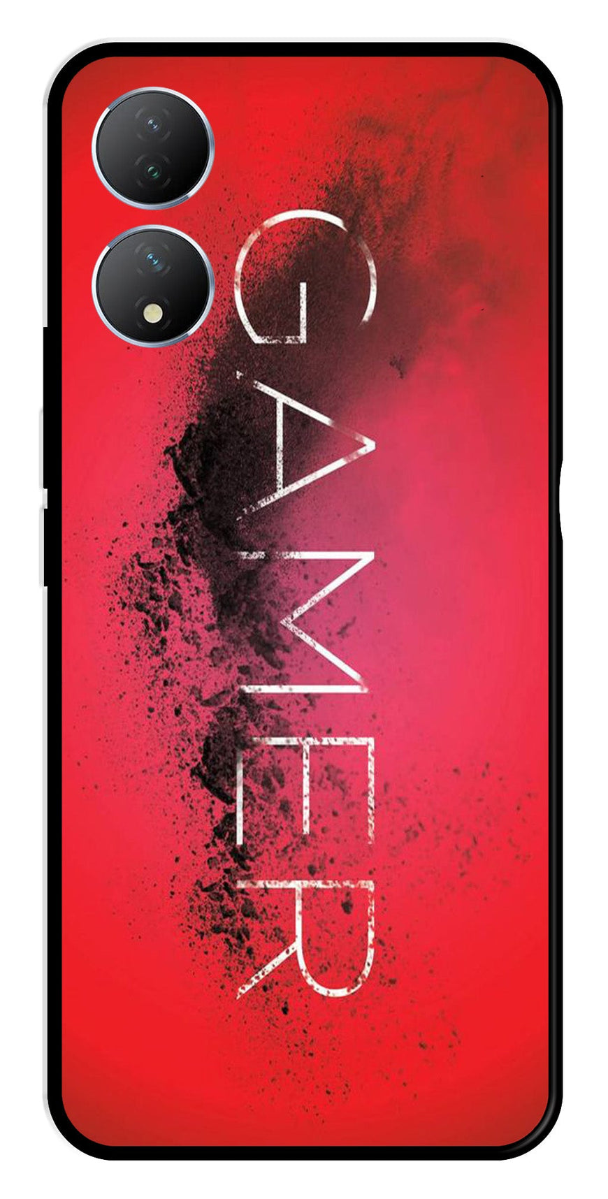Gamer Pattern Metal Mobile Case for Vivo Y100   (Design No -41)