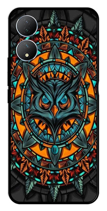 Owl Pattern Metal Mobile Case for Vivo Y100
