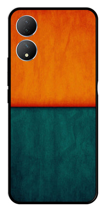 Orange Green Pattern Metal Mobile Case for Vivo Y100
