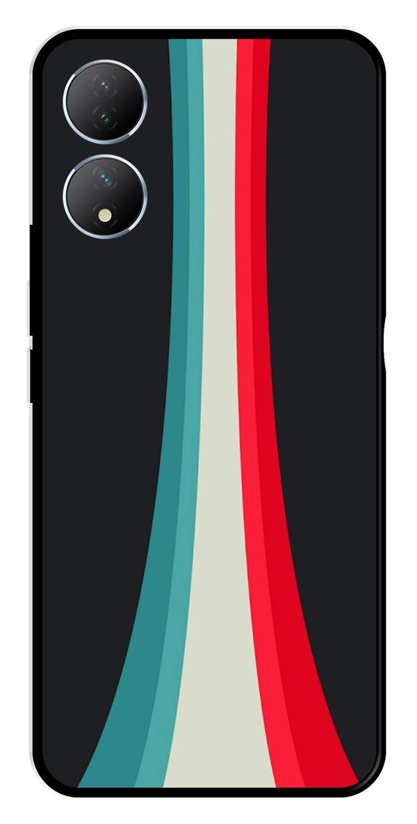 Modern Art Colorful Metal Mobile Case for Vivo Y100   (Design No -48)
