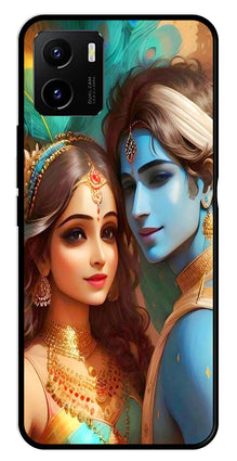Lord Radha Krishna Metal Mobile Case for Vivo Y15s