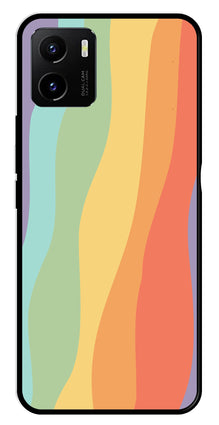 Muted Rainbow Metal Mobile Case for Vivo Y15s