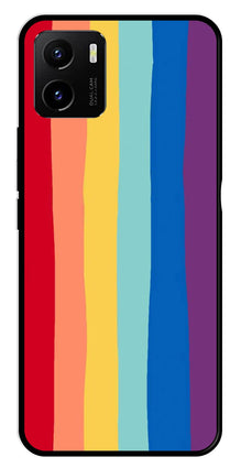 Rainbow MultiColor Metal Mobile Case for Vivo Y15s
