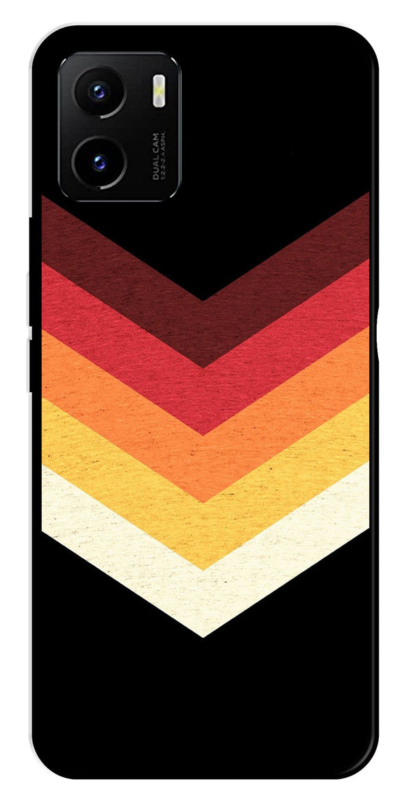 MultiColor Arrow Metal Mobile Case for Vivo Y15s   (Design No -04)