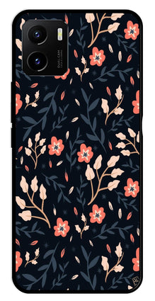 Floral Pattern Metal Mobile Case for Vivo Y15s