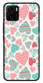 Hearts Pattern Metal Mobile Case for Vivo Y10   (Design No -22)