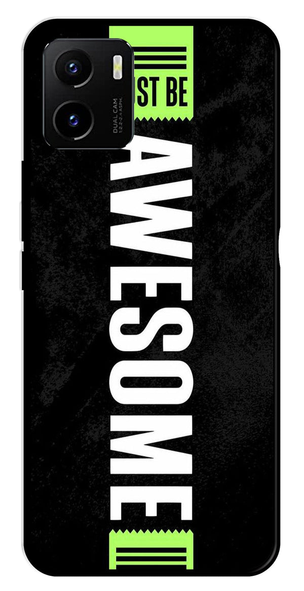 Awesome Metal Mobile Case for Vivo Y15s   (Design No -33)