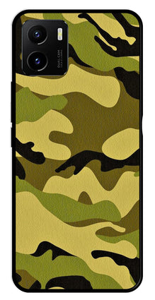 Army Pattern Metal Mobile Case for Vivo Y15s
