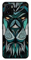 Lion Pattern Metal Mobile Case for Vivo Y15s   (Design No -40)