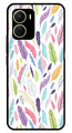 Colorful Feathers Metal Mobile Case for Vivo Y56   (Design No -06)