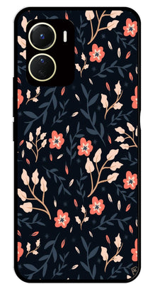 Floral Pattern Metal Mobile Case for Vivo Y16