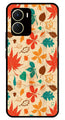 Leafs Design Metal Mobile Case for Vivo Y16   (Design No -14)