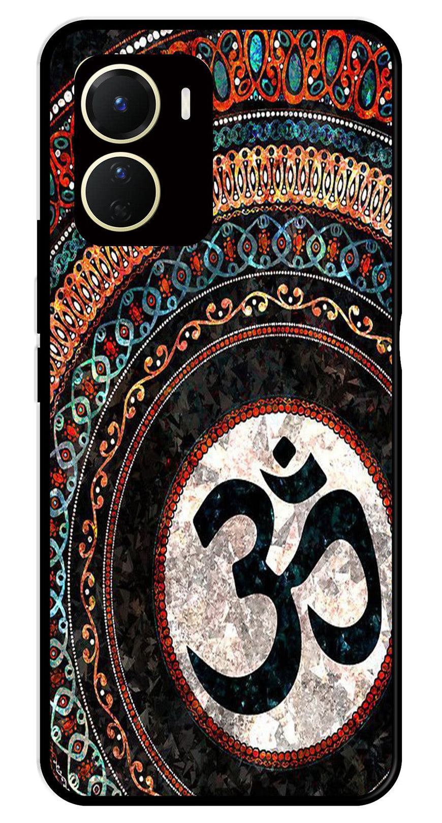Oum Design Metal Mobile Case for Vivo Y16   (Design No -15)