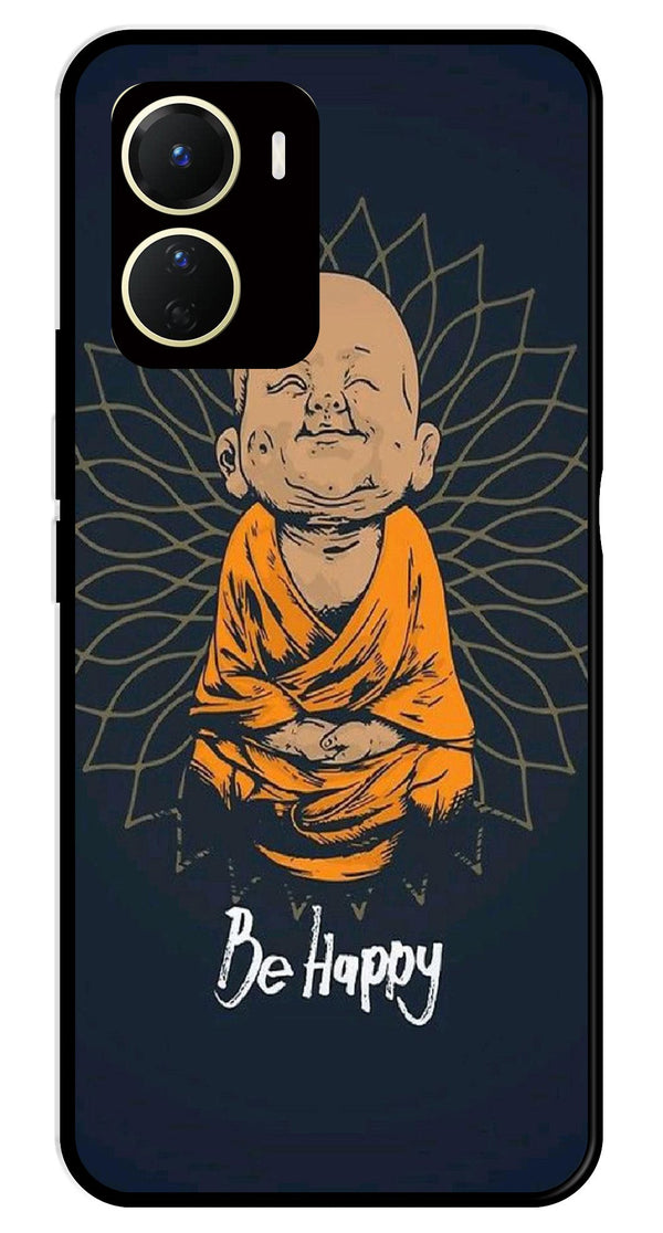 Be Happy Metal Mobile Case for Vivo Y56   (Design No -27)