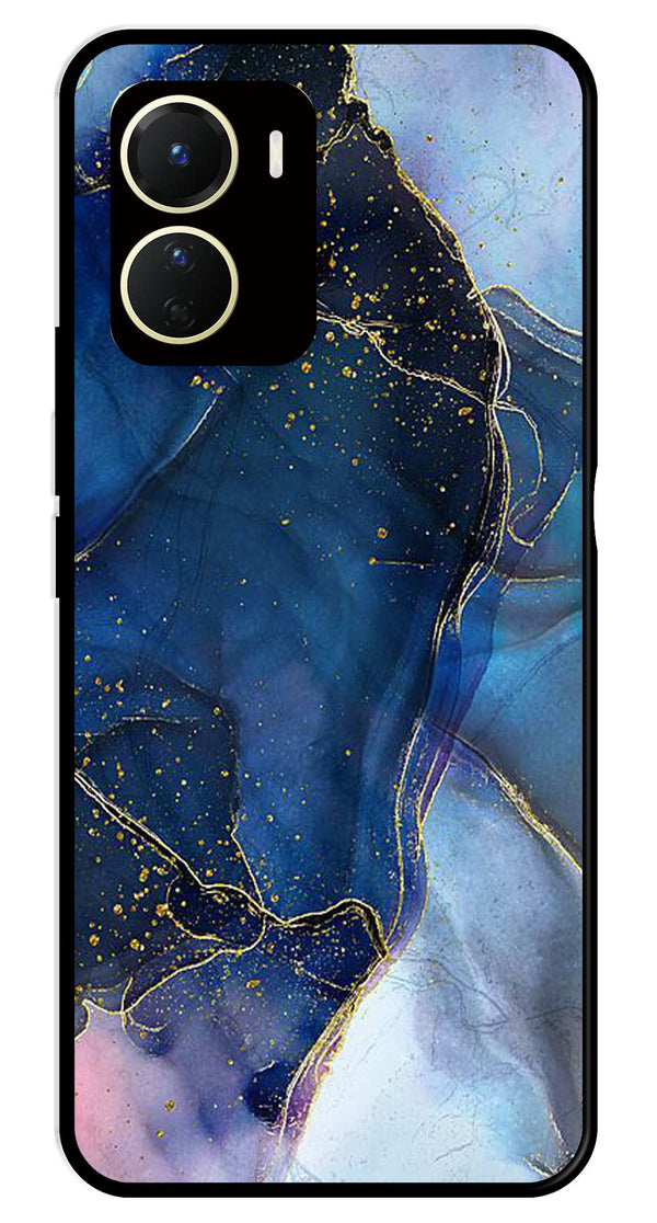 Blue Marble Metal Mobile Case for Vivo Y16   (Design No -34)