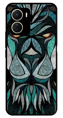 Lion Pattern Metal Mobile Case for Vivo Y16
