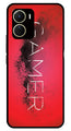 Gamer Pattern Metal Mobile Case for Vivo Y56   (Design No -41)