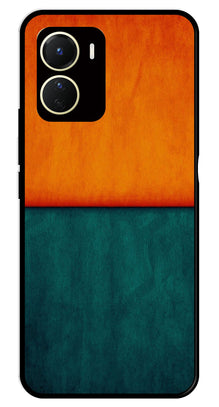 Orange Green Pattern Metal Mobile Case for Vivo Y16